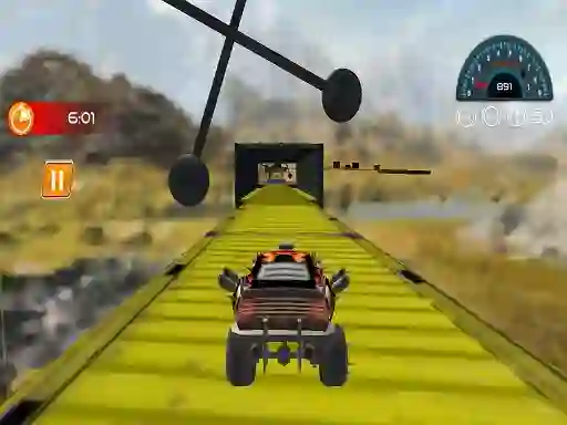 Игра Mega Levels Car Stunt Impossible Track онлайн