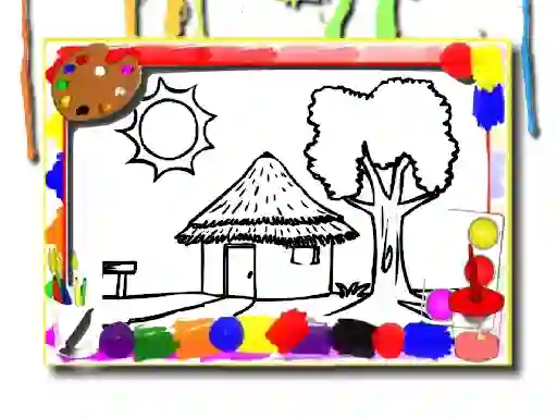 Игра Back To School: House Coloring Book онлайн