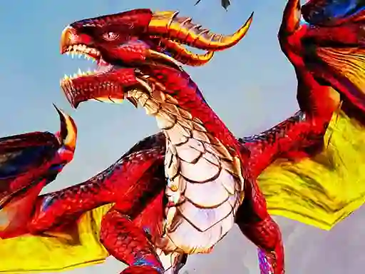 Игра Flying Dragon City Attack онлайн