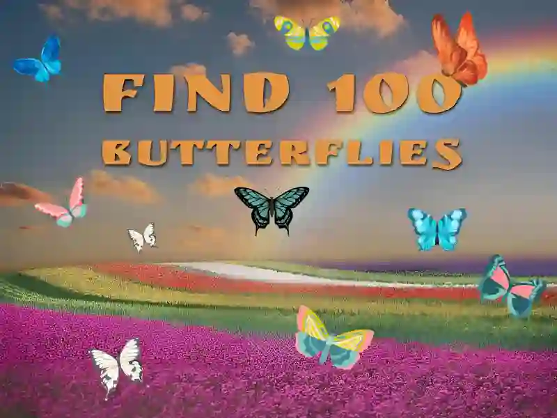 Игра Find 100 butterflies онлайн