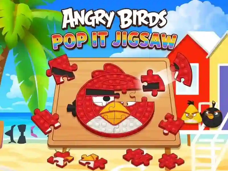 Игра Angry Birds Pop It Jigsaw онлайн