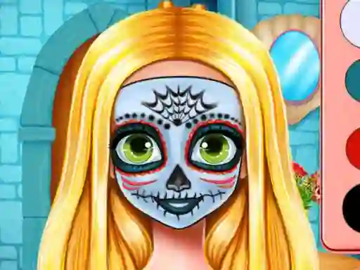 Игра Sister's Halloween Face Paint онлайн