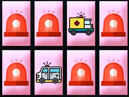 Игра Ambulance Trucks Memory онлайн