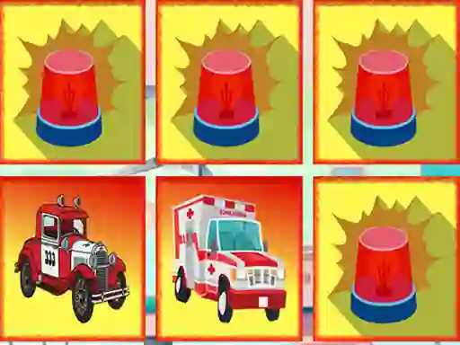 Игра Emergency Trucks Memory онлайн