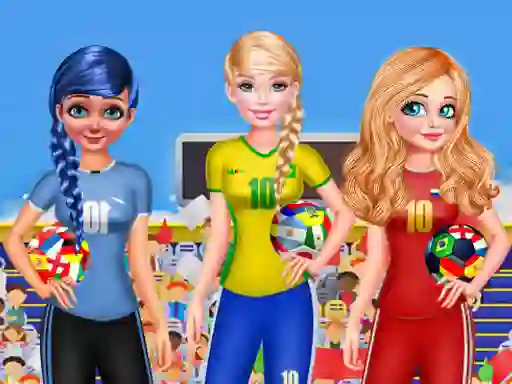 Игра BFF Princess Vote For  FIFA 2018 Quarter Finals онлайн