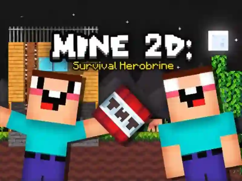 Игра Mine 2D Survival Herobrine онлайн