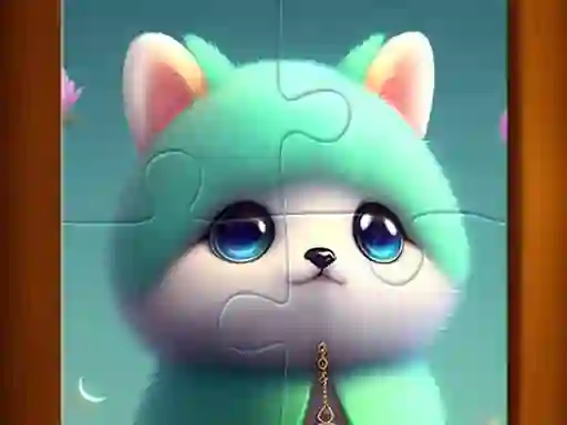 Игра Cute Cat Jigsaw Puzzle онлайн