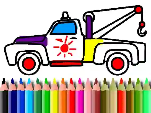 Игра Back To School: Trucks Coloring онлайн