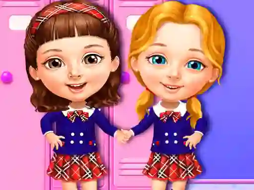 Игра Sweet Baby Girl Cleanup Messy School онлайн