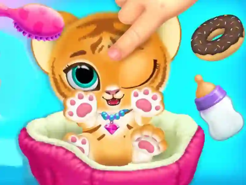 Игра Baby Tiger Care онлайн