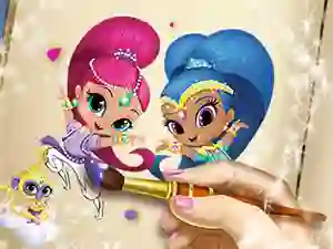 Игра Shimmer And Shine Coloring Book онлайн