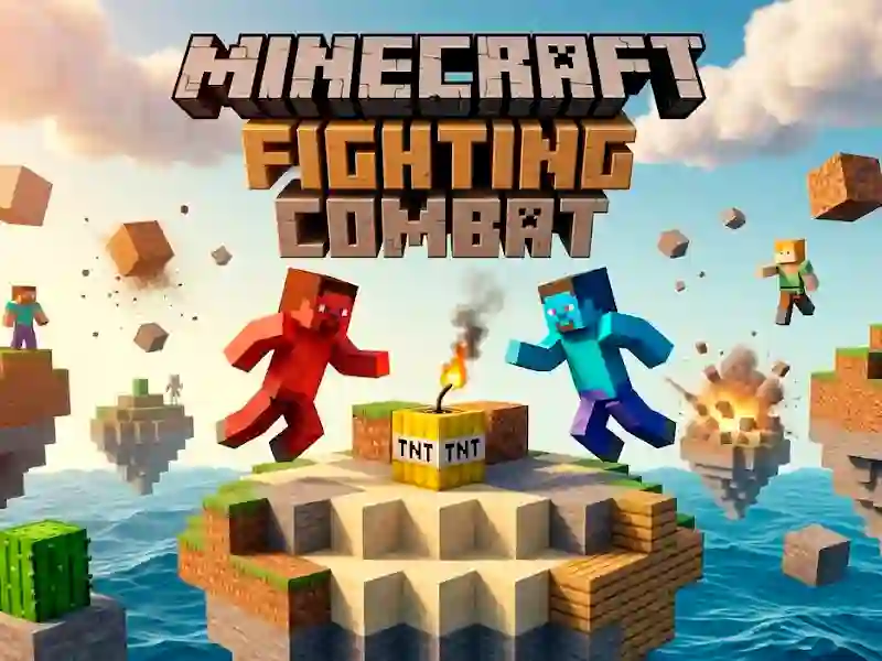 Игра Minecrafts Fighting Combat онлайн