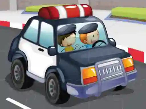 Игра Police cars jigsaw онлайн