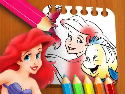 Игра The Little Mermaid Coloring Book онлайн