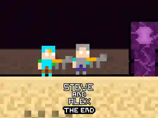 Игра Steve and Alex TheEnd онлайн