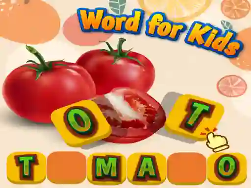 Игра Fruits and Vegetables Word for Kids онлайн