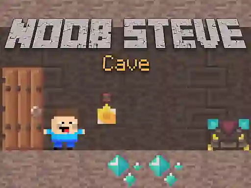 Игра Noob Steve Cave онлайн