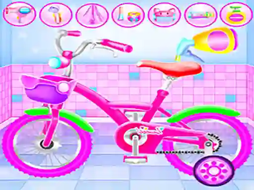 Игра Girl Bike Fix & Washing Salon онлайн