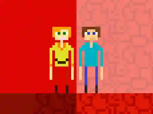 Игра Two Player Stick Steve and Alex онлайн
