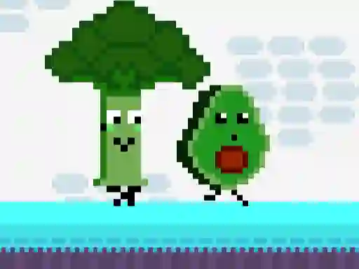 Игра Cat Chef vs Fruits - 2 Player онлайн