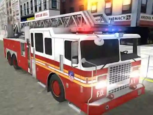 Игра Real Truck Fire Drive Sim онлайн