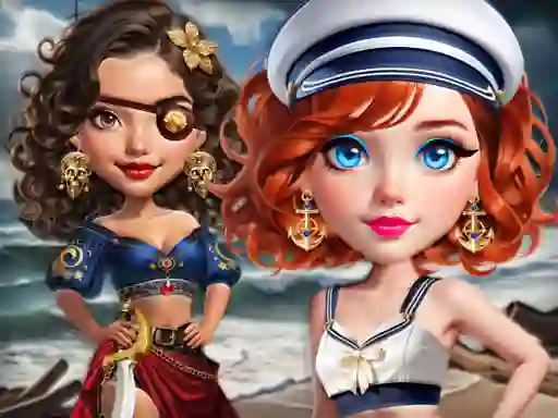 Игра Sailor Chic vs Pirate Charm онлайн