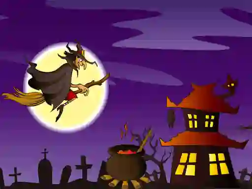 Игра Halloween Illustrations Jigsaw Puzzle онлайн