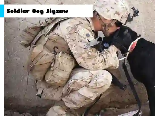 Игра Soldier Dog Jigsaw онлайн