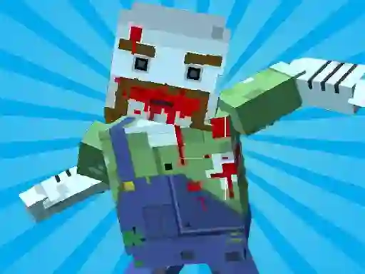 Игра Blocky Gun Warfare Zombie онлайн