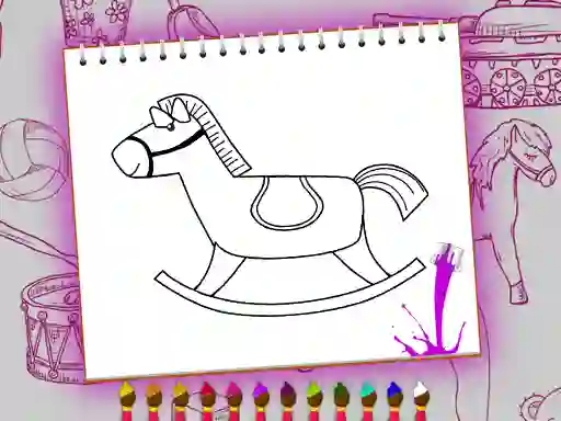 Игра Coloring Book: Toy Shop онлайн