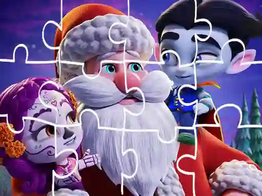 Игра Super Monsters Christmas Jigsaw онлайн