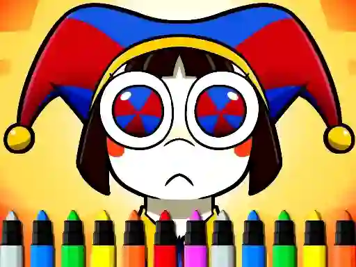 Игра Digital Circus Coloring Adventure онлайн