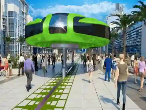 Игра Gyroscopic Elevated Bus Simulator Public Transport онлайн