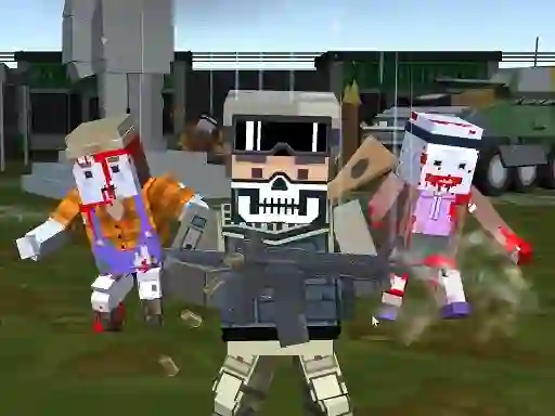 Игра Combat Pixel Arena 3D Zombie Survival онлайн