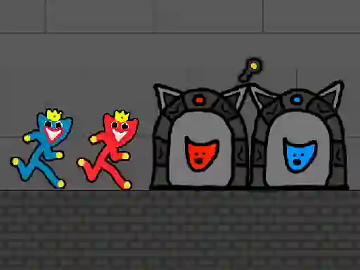 Игра Red and Blue Stickman Huggy 2 онлайн