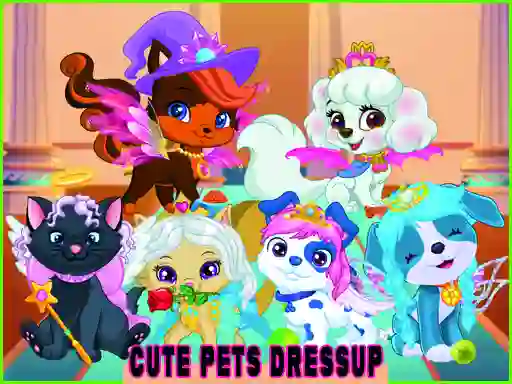 Игра Cute Pets Summer Dress Up онлайн