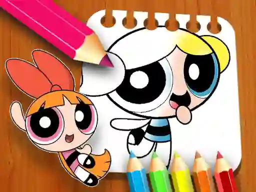 Игра The Powerpuff Girls Coloring Book онлайн