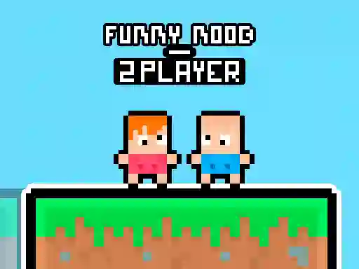 Игра Funny Noob 2 Player онлайн