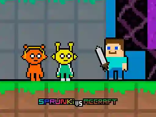 Игра Sprunki vs MCCraft онлайн