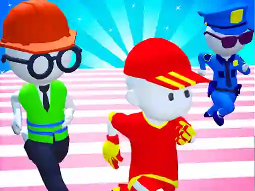 Игра Knockout Fall Guys 3D Run Royale Race онлайн