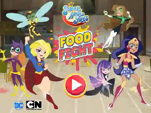 Игра DC Super Hero Girls Food Fight онлайн