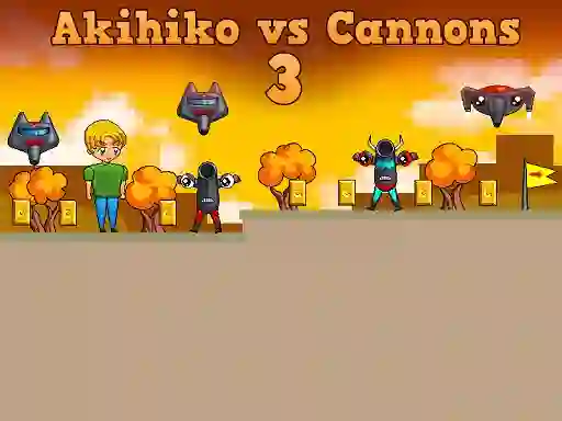 Игра Akihiko vs Cannons 3 онлайн