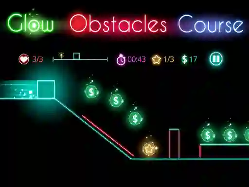 Игра Glow obstacle course онлайн