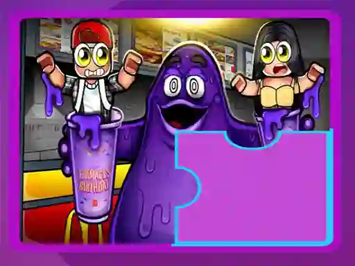 Игра Grimace Shake Puzzle онлайн