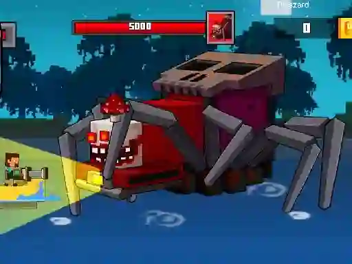 Игра Pirate Block Craft Monster Shooter онлайн