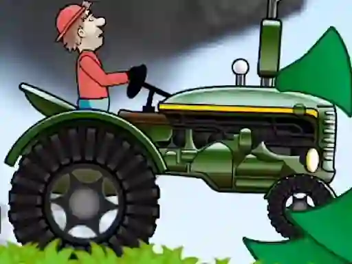 Игра Tractor Driving Hill Climb 2D онлайн