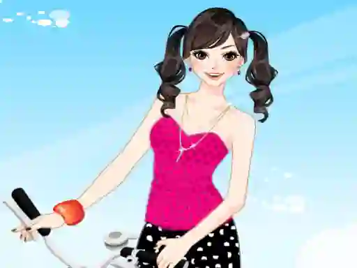 Игра Bicycle Girl Dressup онлайн