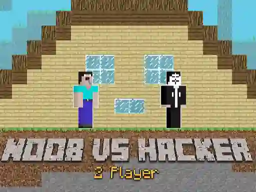 Игра Noob vs Hacker 2 Player онлайн