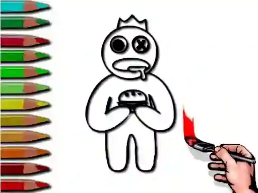 Игра Rainbow Friends Coloring Book онлайн