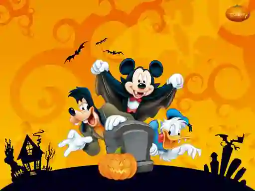 Игра Disney Halloween Jigsaw Puzzle онлайн